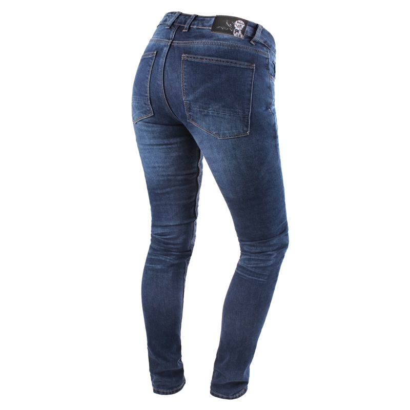 Dámske jeansy na motocykel Street Racer Daily modré