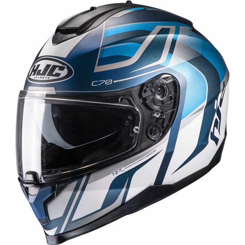 Integrálna prilba na motocykel HJC C70 Lantic MC2SF bielo-modrá