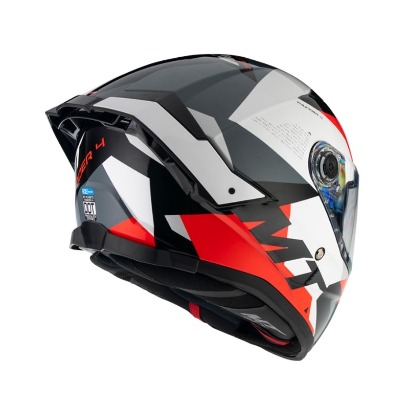 Integrálna prilba na motocykel MT FF118SV Thunder 4 SV Fade červeno-bielo-sivo-čierna