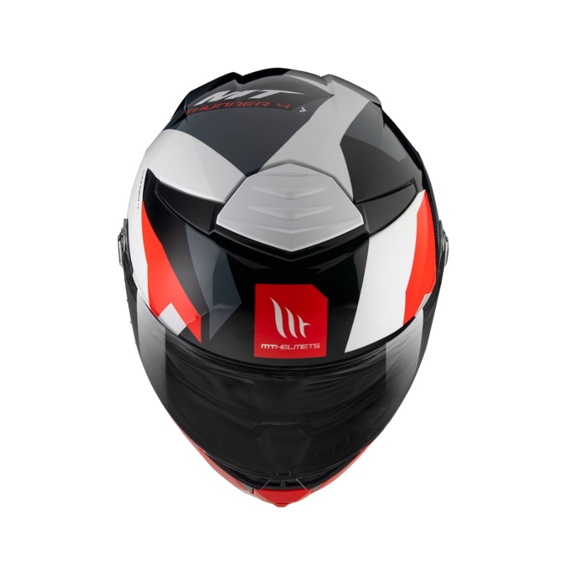 Integrálna prilba na motocykel MT FF118SV Thunder 4 SV Fade červeno-bielo-sivo-čierna