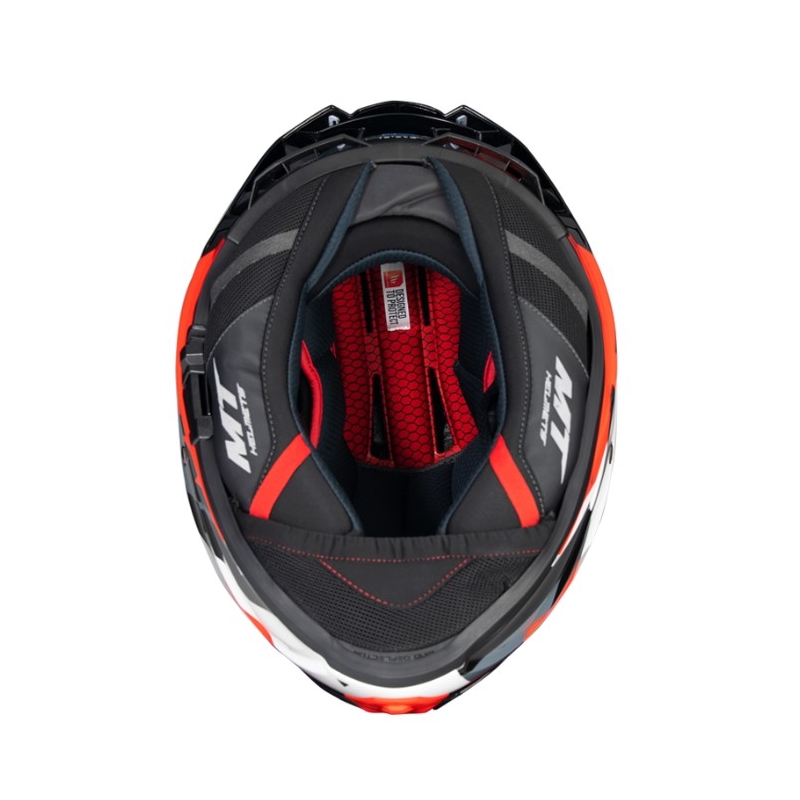 Integrálna prilba na motocykel MT FF118SV Thunder 4 SV Fade červeno-bielo-sivo-čierna