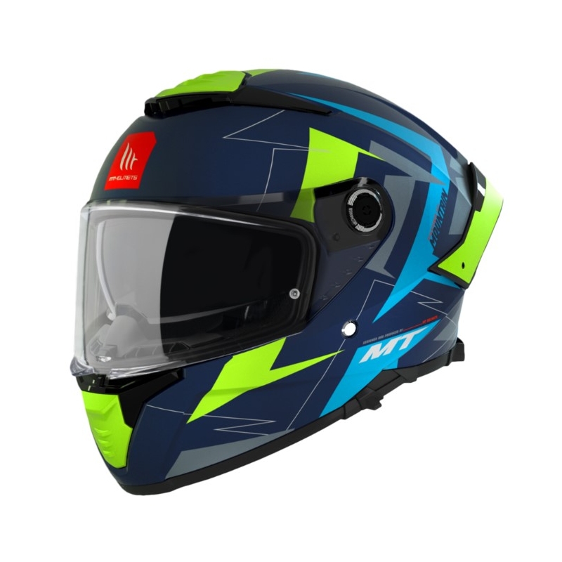Integrálna prilba na motocykel MT FF118SV Thunder 4 SV Mountain C7 sivo-zeleno-modrá
