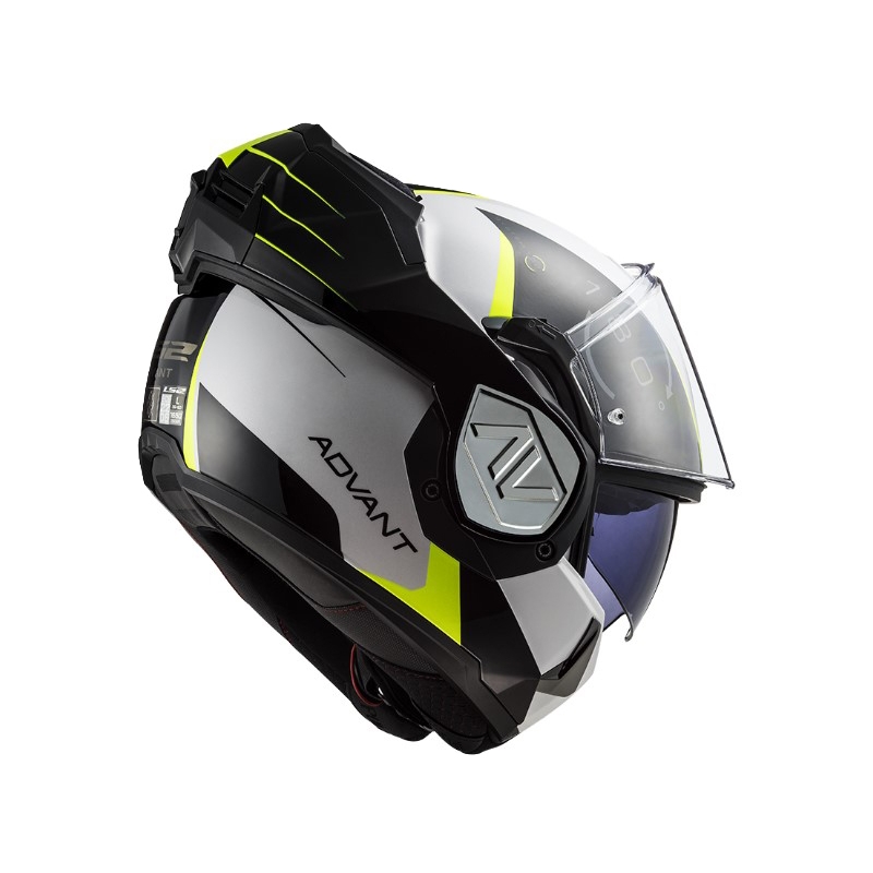 Preklápacia prilba na motocykel  LS2 FF906 Advant Codex 06 čierno-bielo-fluorescenčno žltá
