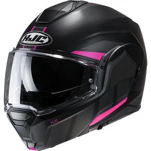 Preklápacia prilba na motocykel HJC i100 Beis MC8SF čierno-ružová