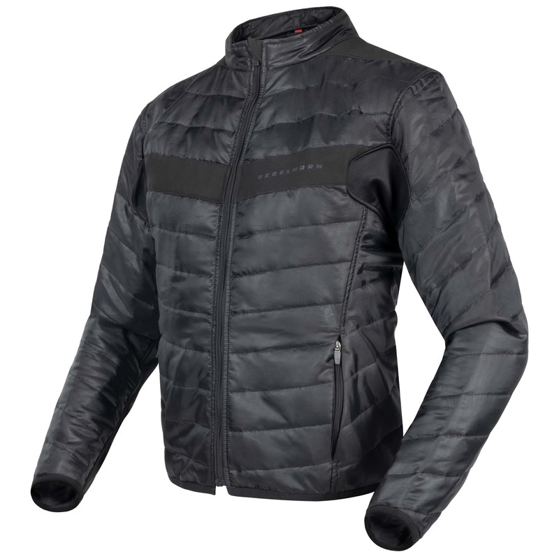 Motocyklová bunda Rebelhorn Range antracitovo-čierno-fluo žltá