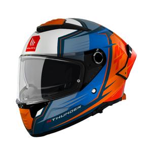 Integrálna prilba na motocykel MT Thunder 4 SV Pental B4 modro-oranžová