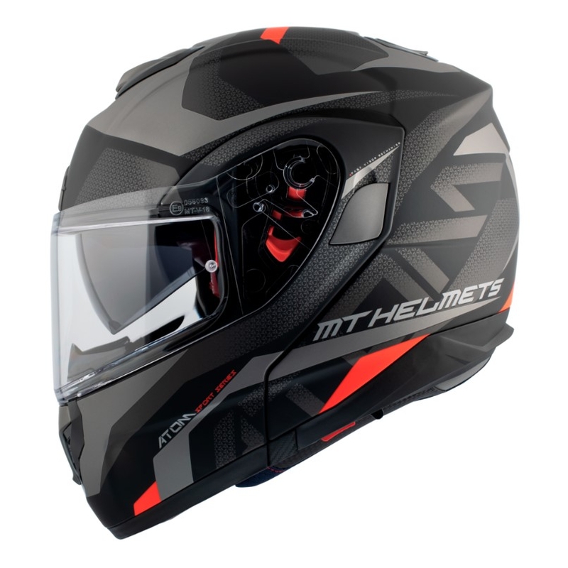 Odklápacia prilba na motocykel MT Atom SV Skill A1 čierna