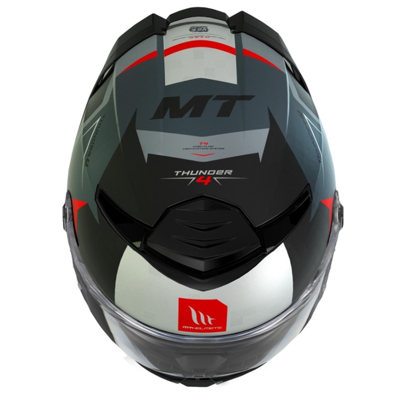 Integrálna prilba na motocykel MT Thunder 4 SV Exeo čierno-šedo-červená