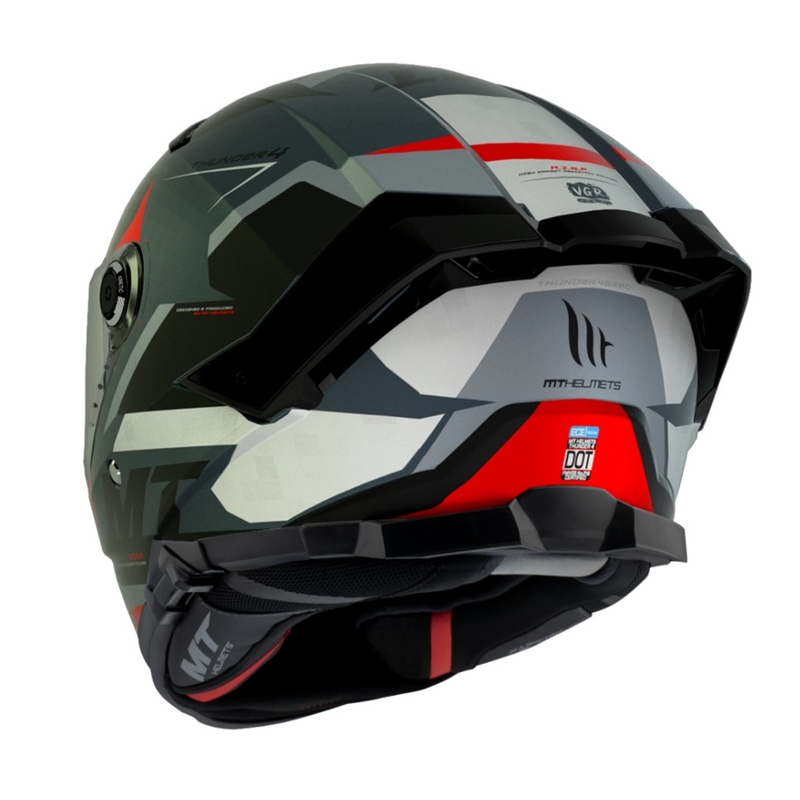 Integrálna prilba na motocykel MT Thunder 4 SV Exeo čierno-šedo-červená