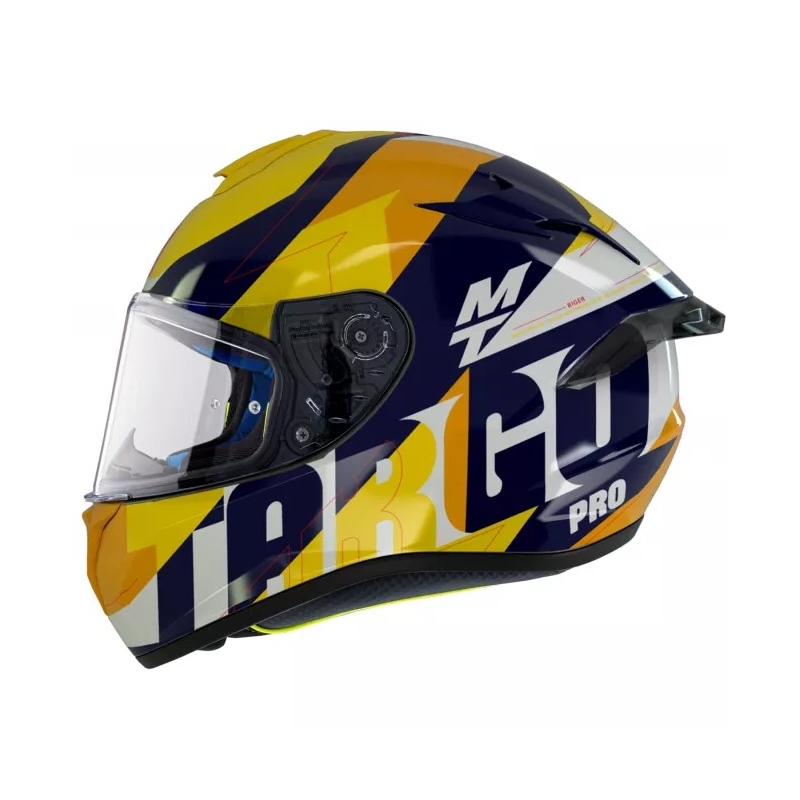 Integrálna prilba na motocykel MT Targo Pro Biger žlto-modrá