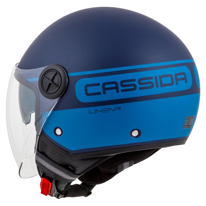 Otvorená prilba na motocykel Cassida Handy Plus Linear modrá