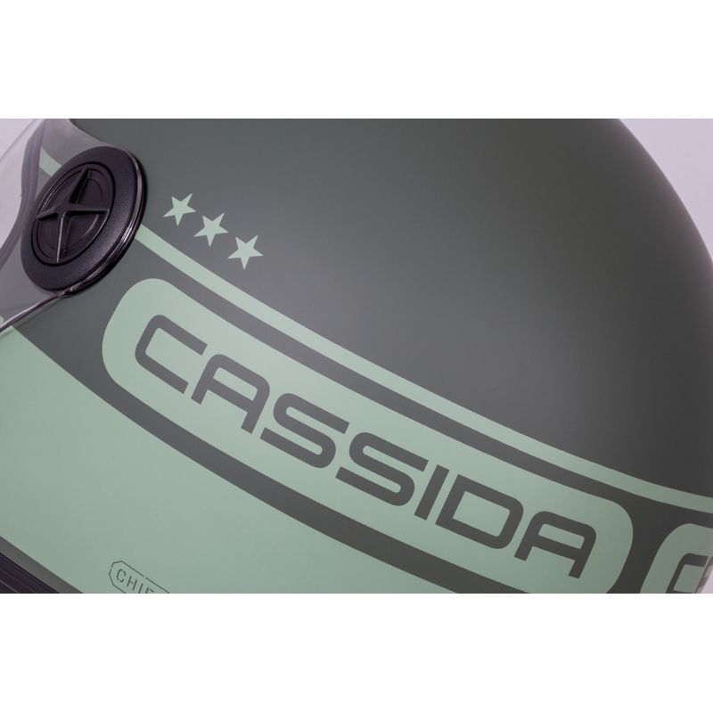 Otvorená prilba na motocykel Cassida Handy Plus Chief zelená