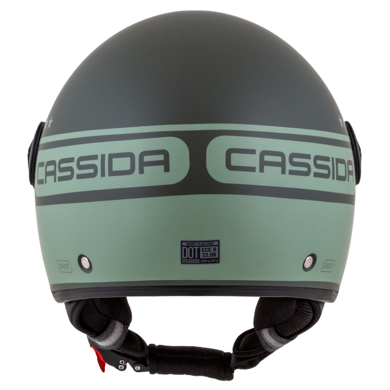 Otvorená prilba na motocykel Cassida Handy Plus Chief zelená