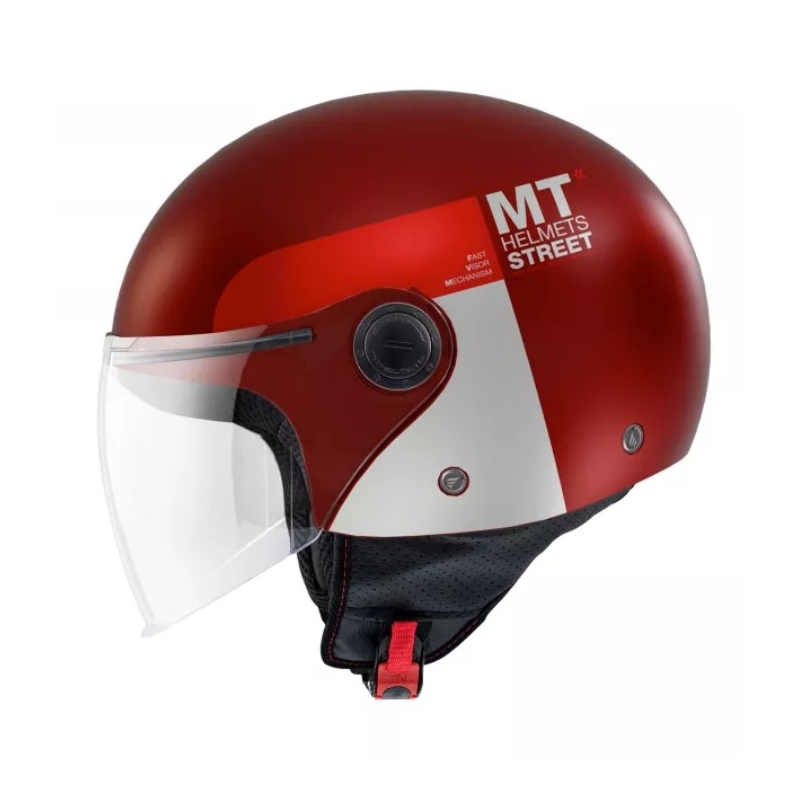 Otvorená prilba na motocykel MT Street Inboard C5 červená