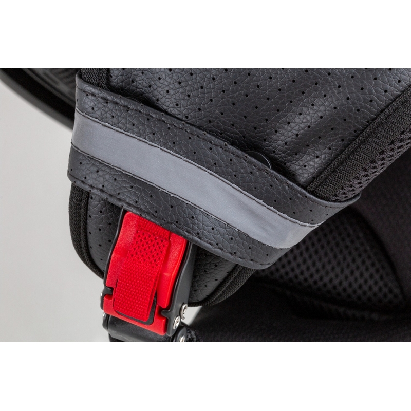 Otvorená prilba na motocykel Cassida Handy Plus Linear červeno-čierna