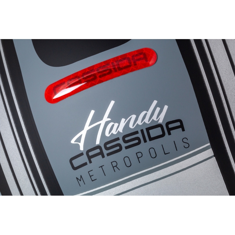 Otvorená prilba na motorku Cassida Handy Metropolis Vision čierno-reflexná šedá