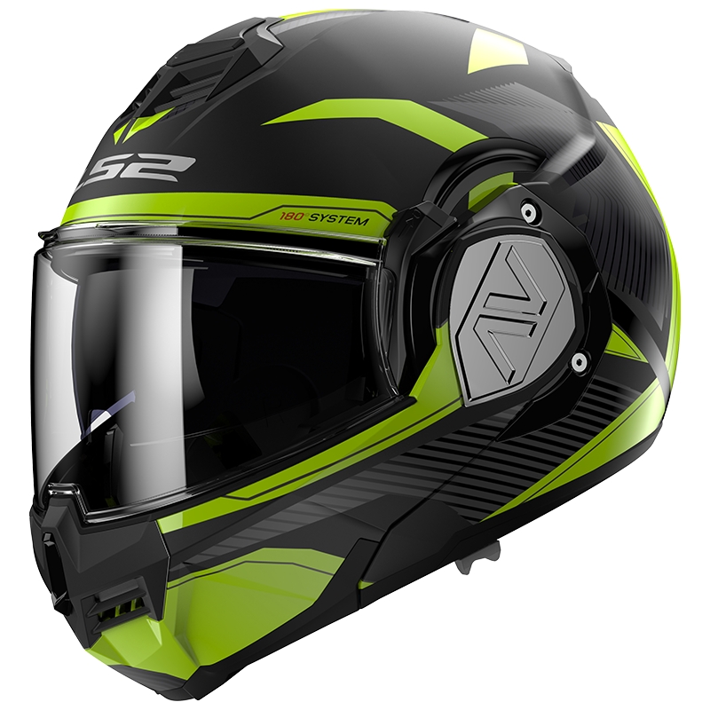 Preklápacia prilba na motocykel LS2 FF906 Advant Revo čierno-fluorescenčno žltá matná