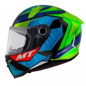 Integrálna prilba na motocykel MT Revenge 2 S Moreira A7 modro-zelená