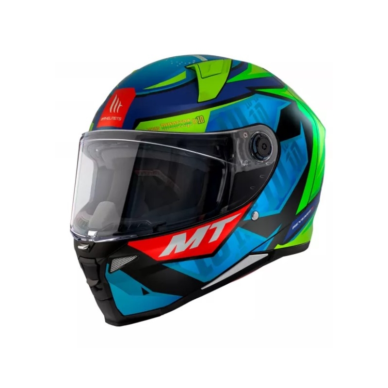 Integrálna prilba na motocykel MT Revenge 2 S Moreira A7 modro-zelená