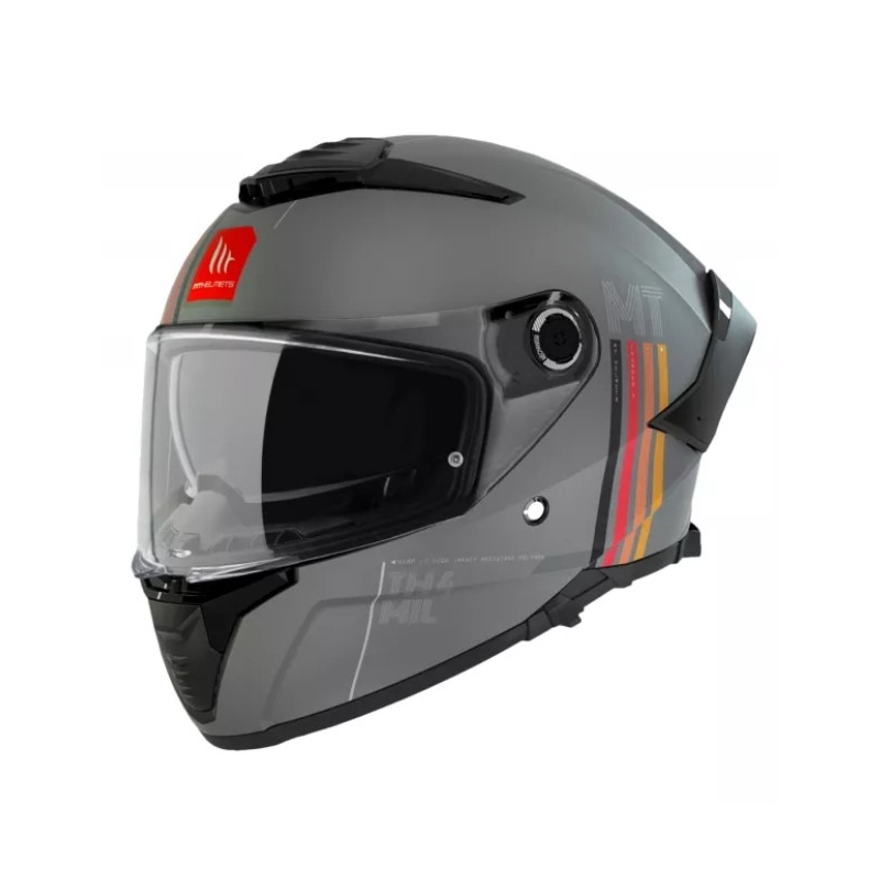Integrálna prilba na motocykel MT Thunder 4 SV Mil C2 sivá matná výpredaj