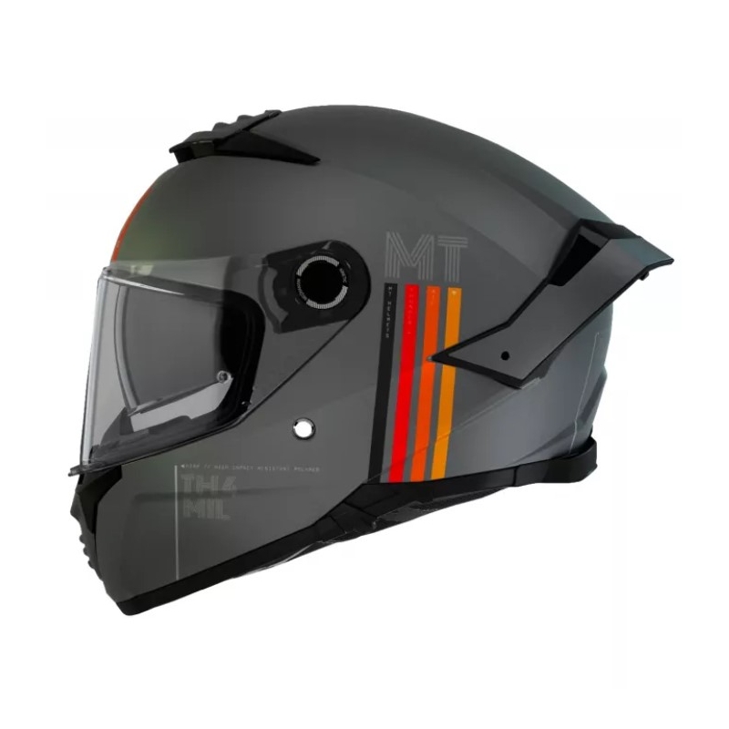 Integrálna prilba na motocykel MT Thunder 4 SV Mil C2 sivá matná výpredaj