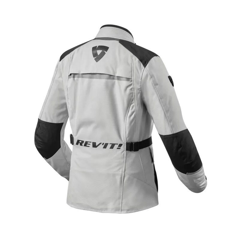 Dámska bunda na motocykel Revit Voltiac 3 H2O strieborno-čierna