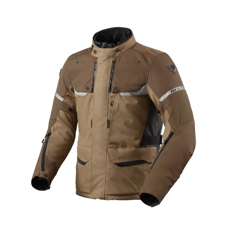 Bunda na motocykel Revit Outback 4 H2O hnedá výpredaj
