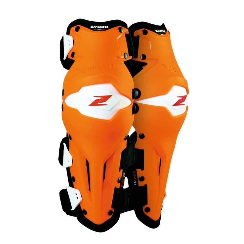 Chrániče kolien Zandona X-Bandit bielo-oranžové