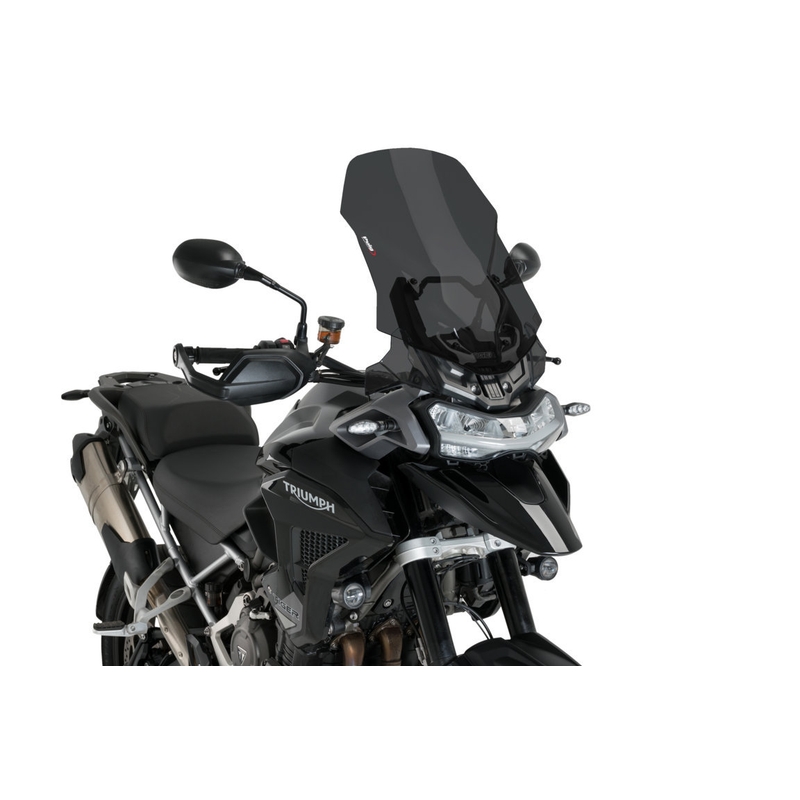 Plexi štít PUIG TOURING tmavá dymová pre TRIUMPH Tiger 1200 Explorer / GT Explorer 2022-2023