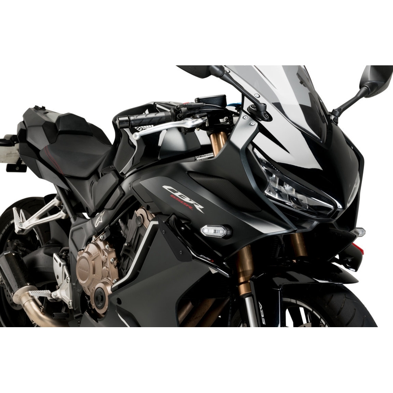 Bočné spojlery PUIG DOWNFORCE čierna pre HONDA CBR 650 R 2021-2023