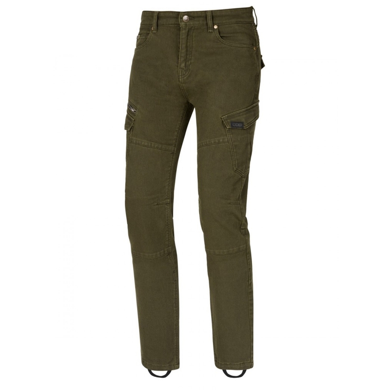 Jeansy na motocykel SECA Badlands ARM khaki výpredaj