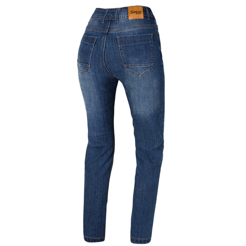 Dámske jeansy na motocykel SECA Selene modré výpredaj