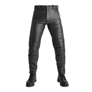 Kožené nohavice na motocykel PANDO MOTO Katana Slim čierne výpredaj