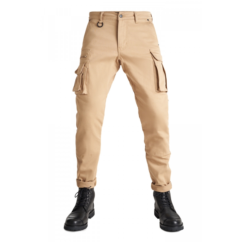 Nohavice na motocykel PANDO MOTO Desert Cargo béžové