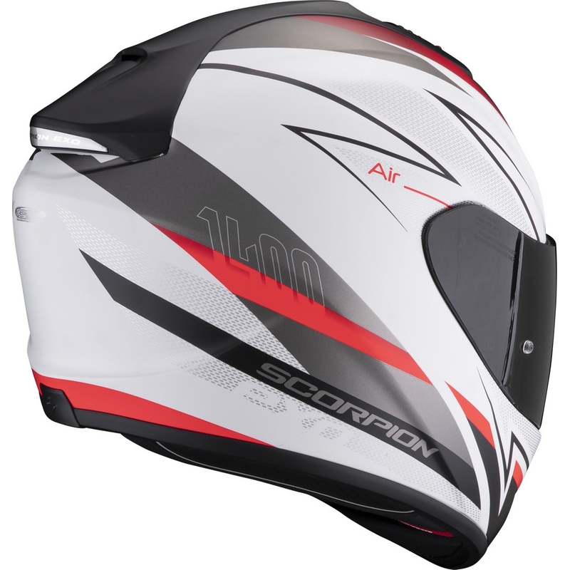 Integrálna prilba Scorpion EXO-1400 EVO Air Thelios bielo-červená