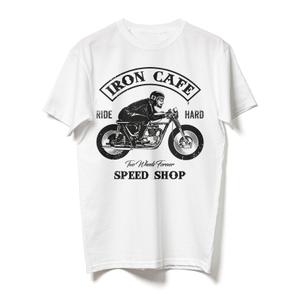 Tričko RSA Iron Cafe bielé výpredaj