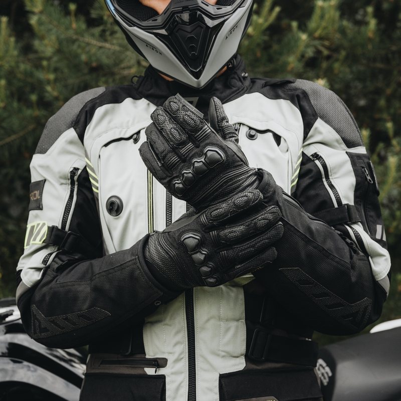 Rukavice na motocykel Rebelhorn Patrol Short čierne