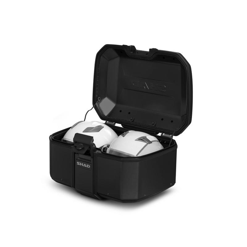 Vrchný hliníkový kufor na motorku SHAD Terra TR55 PURE BLACK