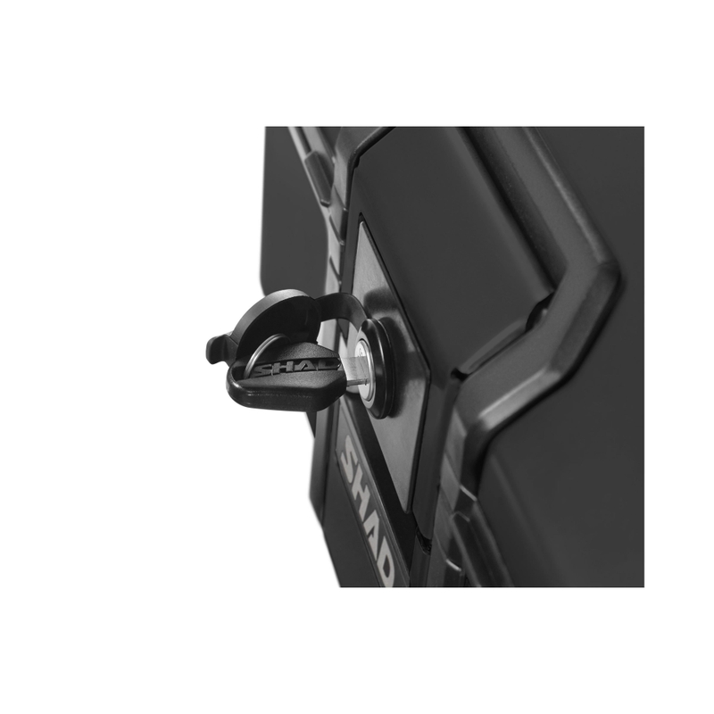Vrchný hliníkový kufor na motorku SHAD Terra TR55 PURE BLACK