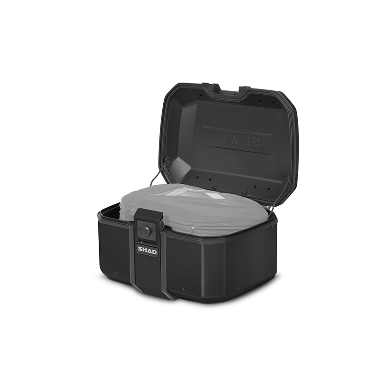 Vrchný hliníkový kufor na motorku SHAD Terra TR55 PURE BLACK