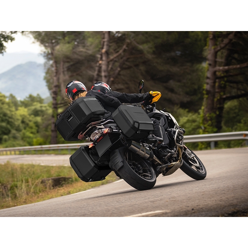 Vrchný hliníkový kufor na motorku SHAD Terra TR55 PURE BLACK