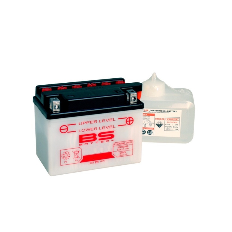 Konvenčný akumulátor ( s kyselinou) BS-BATTERY Balenie vrát.kyseliny