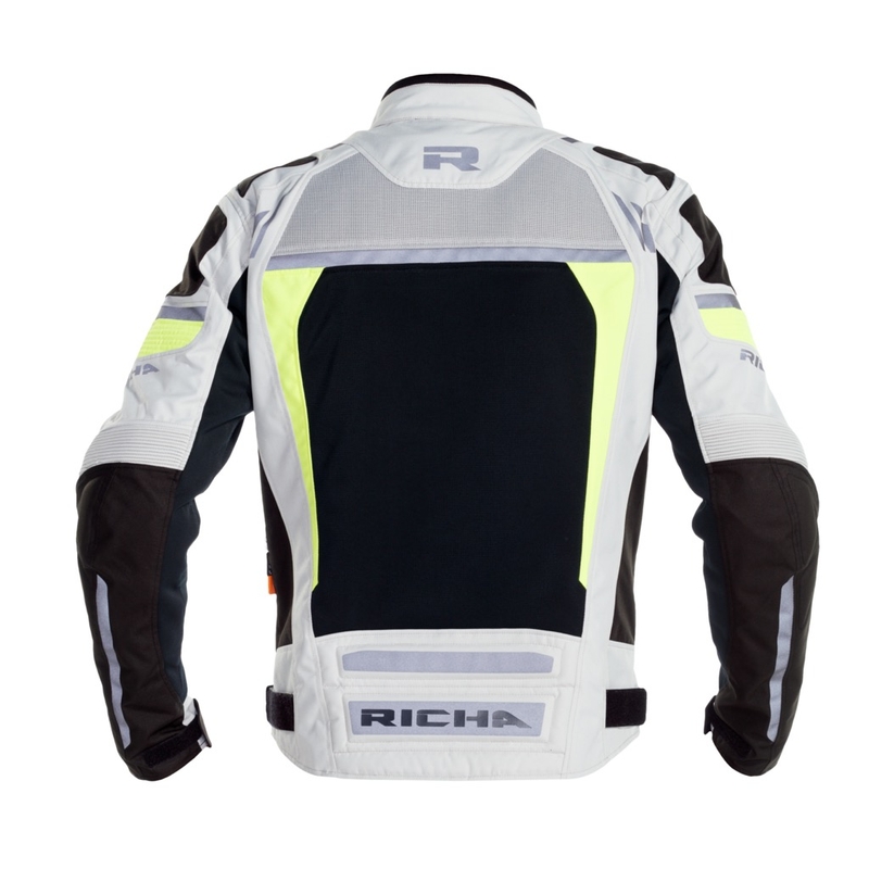 Bunda na motocykel RICHA Airstorm WP sivo-fluorescenčno žltá výpredaj