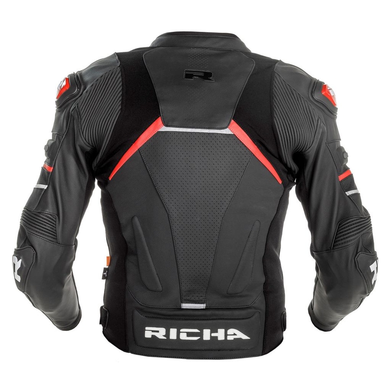 Bunda na motocykel RICHA Mugello 2 čierno-červená výpredaj