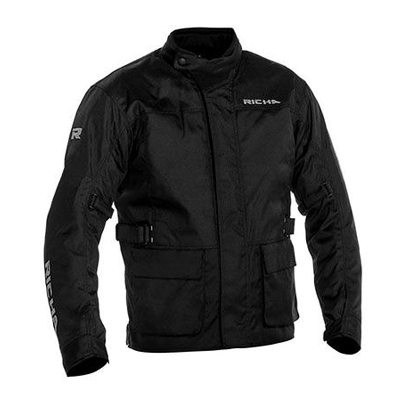 Bunda na motocykel RICHA Buster WP Long čierna výpredaj