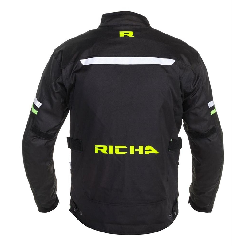 Bunda na motocykel RICHA Buster WP Long čierno-fluorescenčno žltá výpredaj