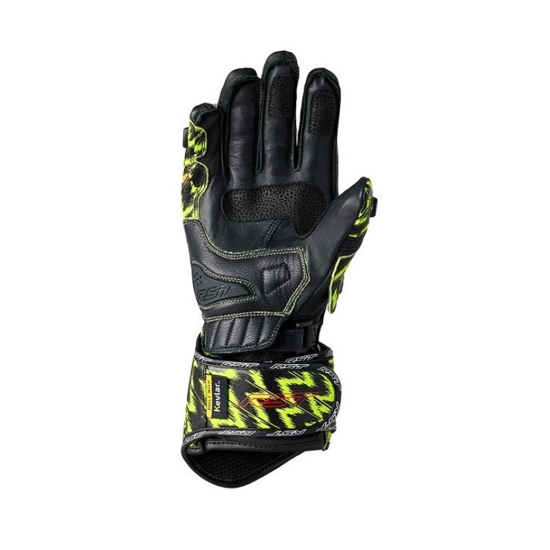 Rukavice na motocykel RST Tractech Evo 4 CE čierno-žlté melírované výpredaj