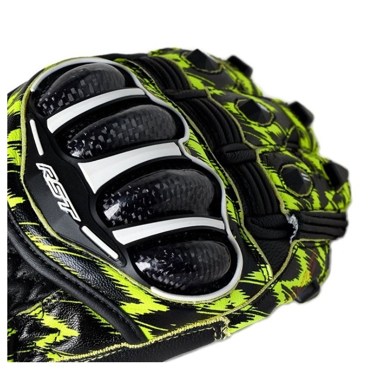 Rukavice na motocykel RST Tractech Evo 4 CE čierno-žlté melírované výpredaj