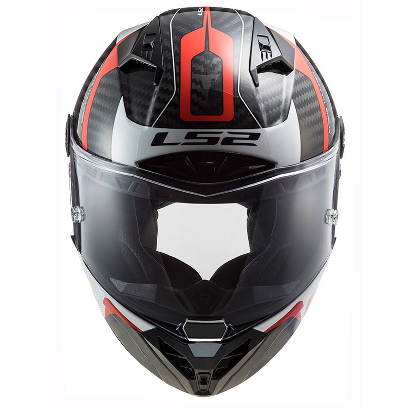 Integrálna prilba na motocykel LS2 FF805 Thunder C Racing1 čierno-bielo-červená
