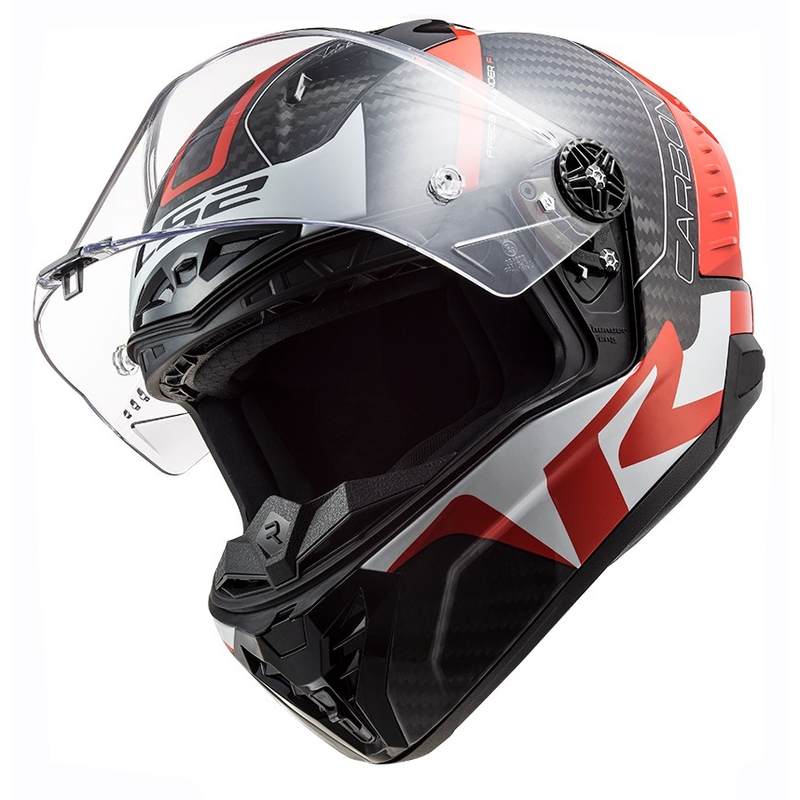 Integrálna prilba na motocykel LS2 FF805 Thunder C Racing1 čierno-bielo-červená